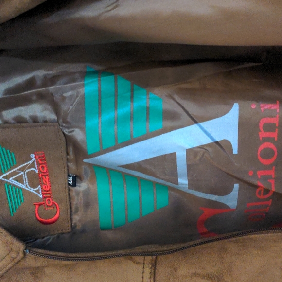 Mens Brown Suede A Collezioni Jacket XXL - Picture 3 of 7